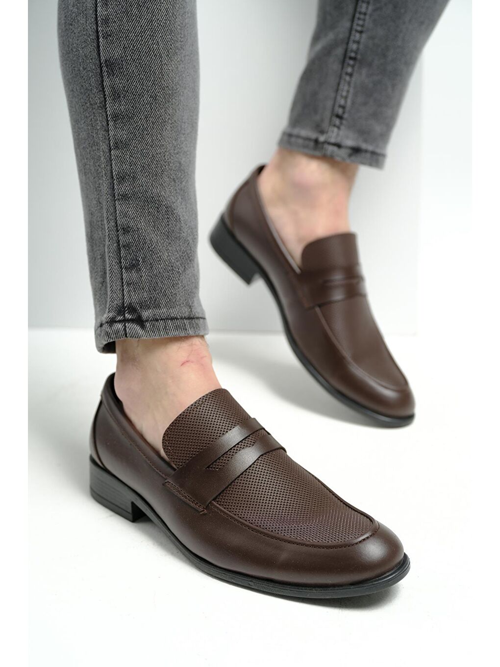 Kahverengi Gvn 018 Erkek Klasik Ayakkabı