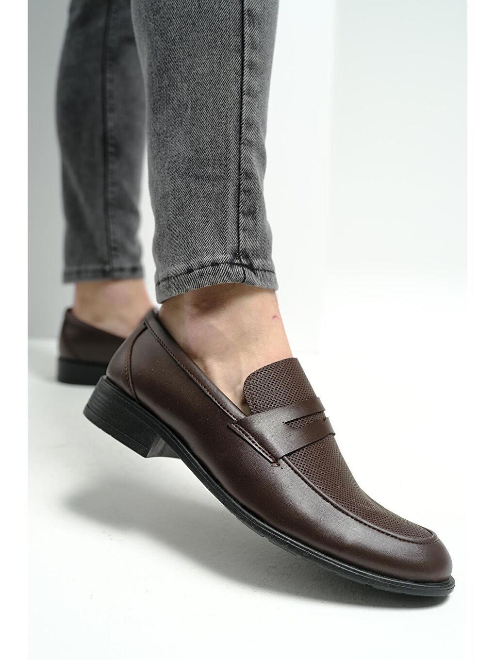 Kahverengi Gvn 018 Erkek Klasik Ayakkabı-3