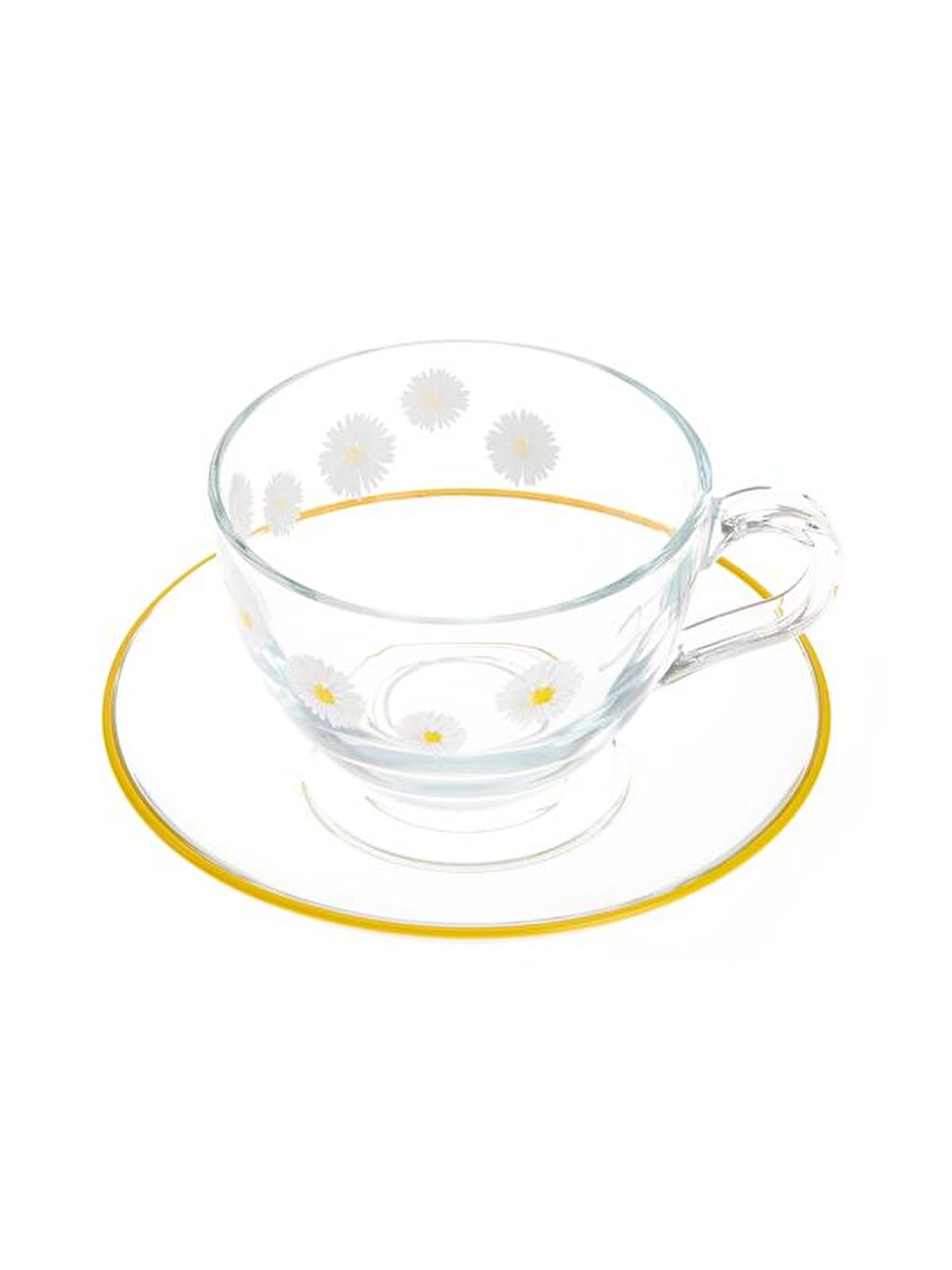 Renksiz Fiona 4 Parça Çay Fincan Seti - Şeffaf - 238 ml-1