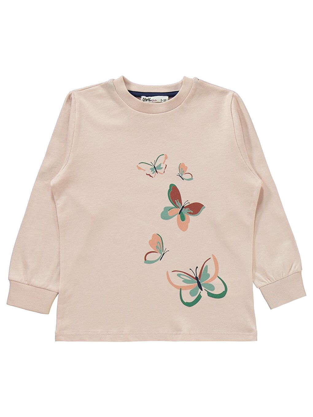 Girls Kız Çocuk PijamaTakımı 2-5 Yaş Pembe Kil-1