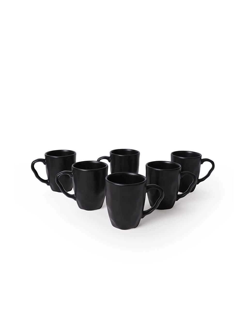 Mat Siyah Organik Kupa 10 Cm 6 Adet-4