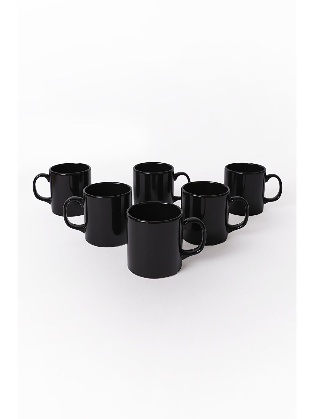 Siyah Silindir Kupa 10 Cm 6 Adet-4