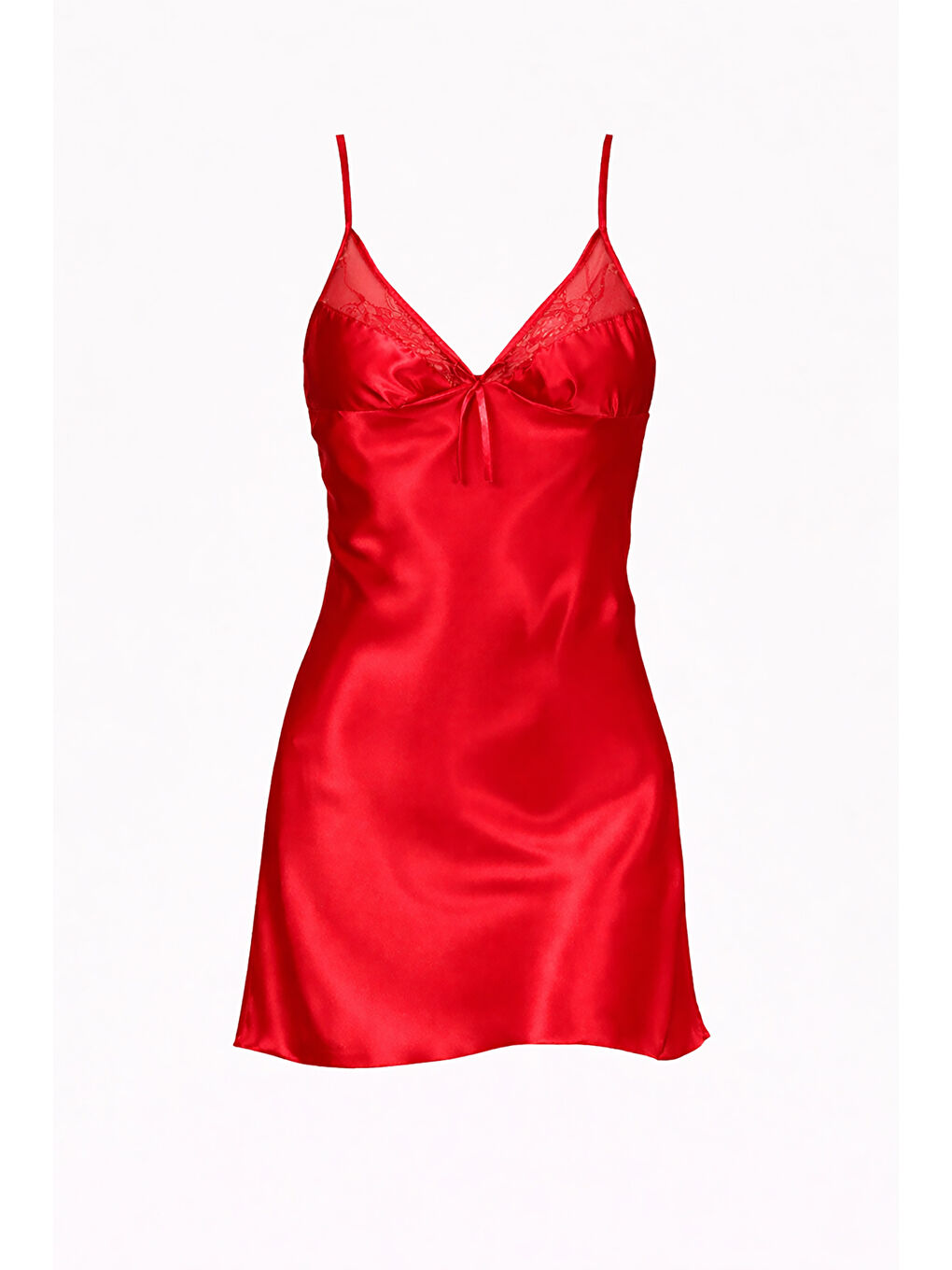 Kırmızı Precious Gecelik Sabahlık Takımı-1