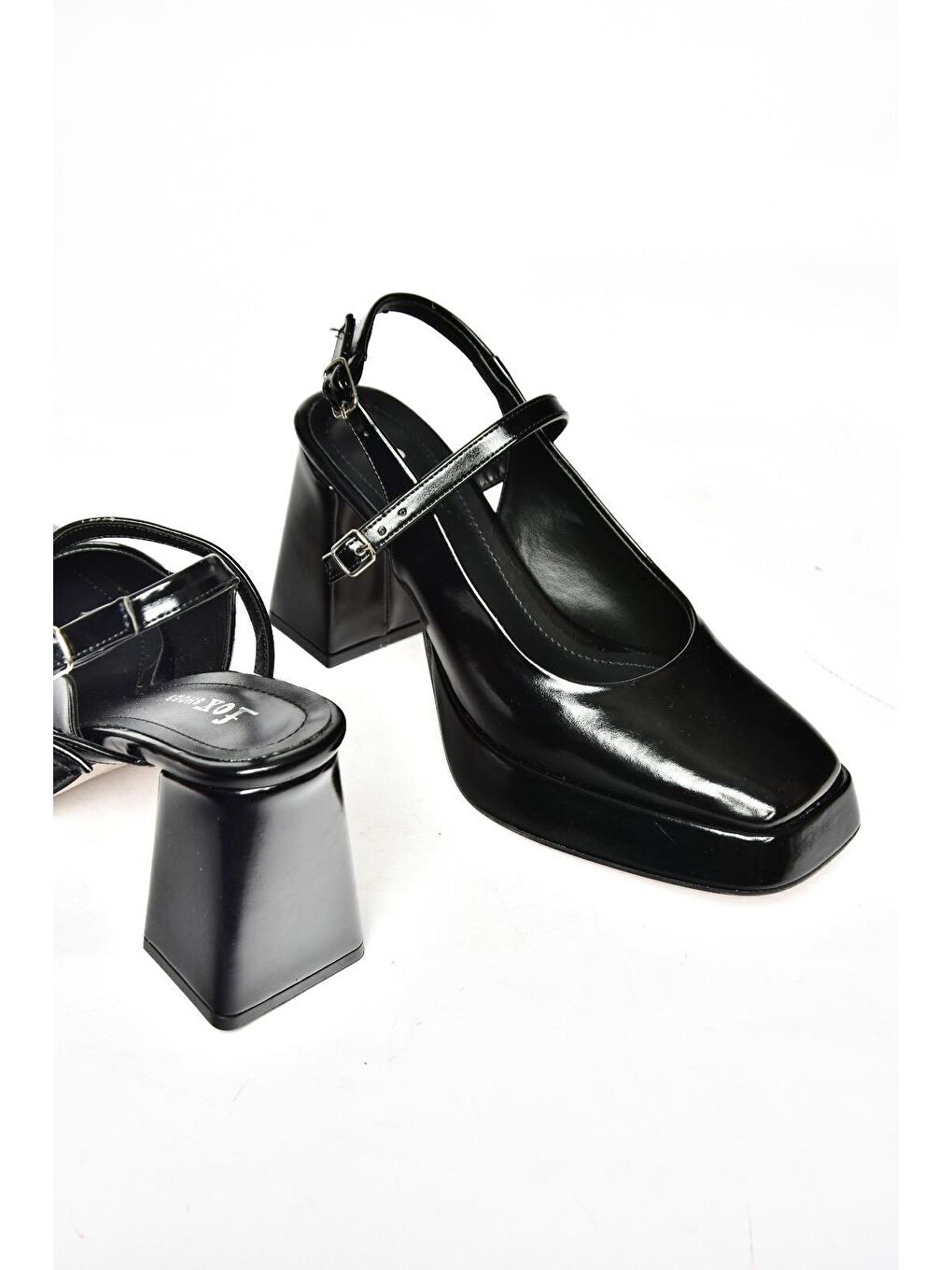 S2820309 Siyah Kadın Topuklu Ayakkabı-2