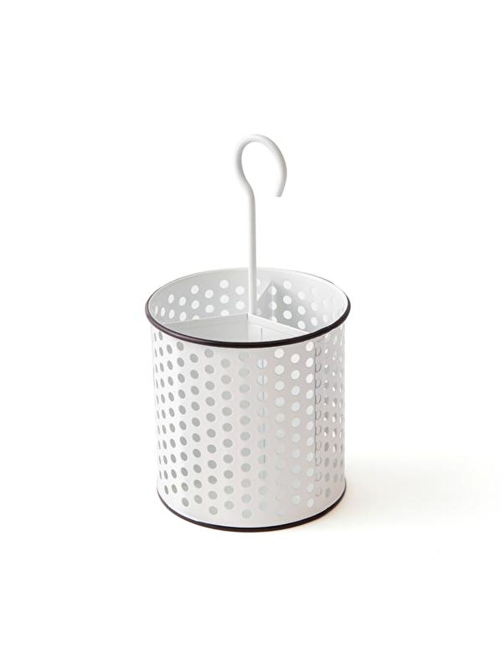 Siyah Yuvarlak 3 Bölmeli Galvaniz Kaşıklık-1