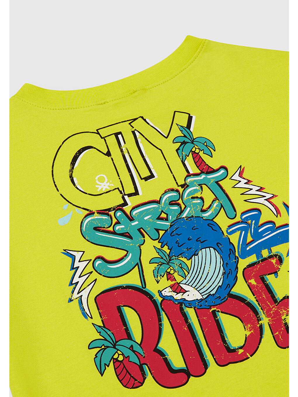 Erkek Çocuk Sarı Slogan Baskılı T-Shirt-2