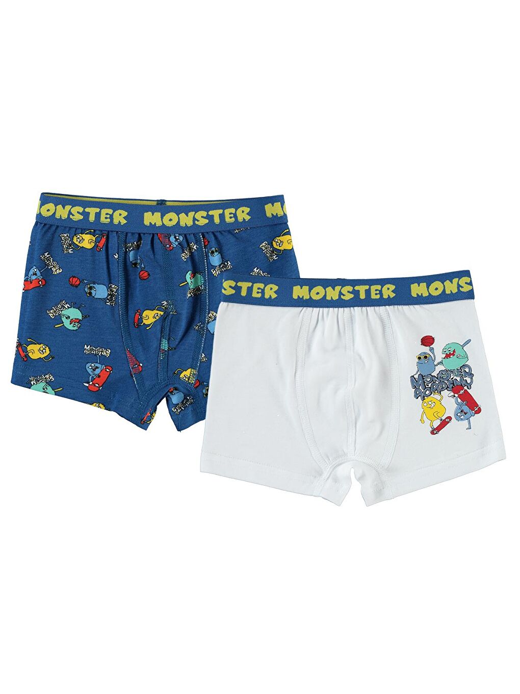 Civil Koyu Mavi Boys Erkek Çocuk 2'li Boxer Set 2-10 Yaş Koyu Mavi