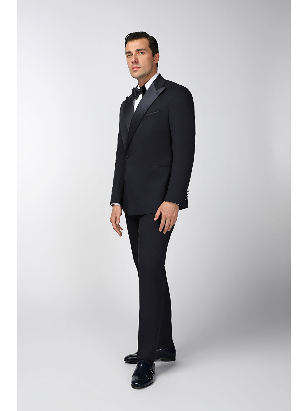 Lacivert Ekstra Rahat Kalıp Kruvaze Smokin & Damatlık