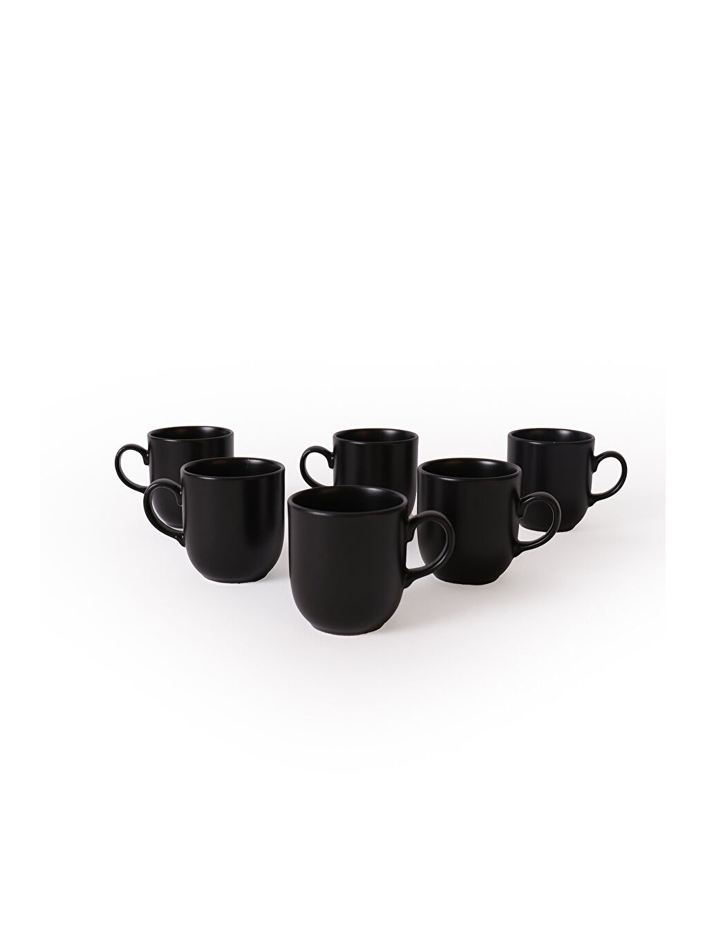 Mat Siyah Ekinoks Kupa 10 Cm 6 Adet-4