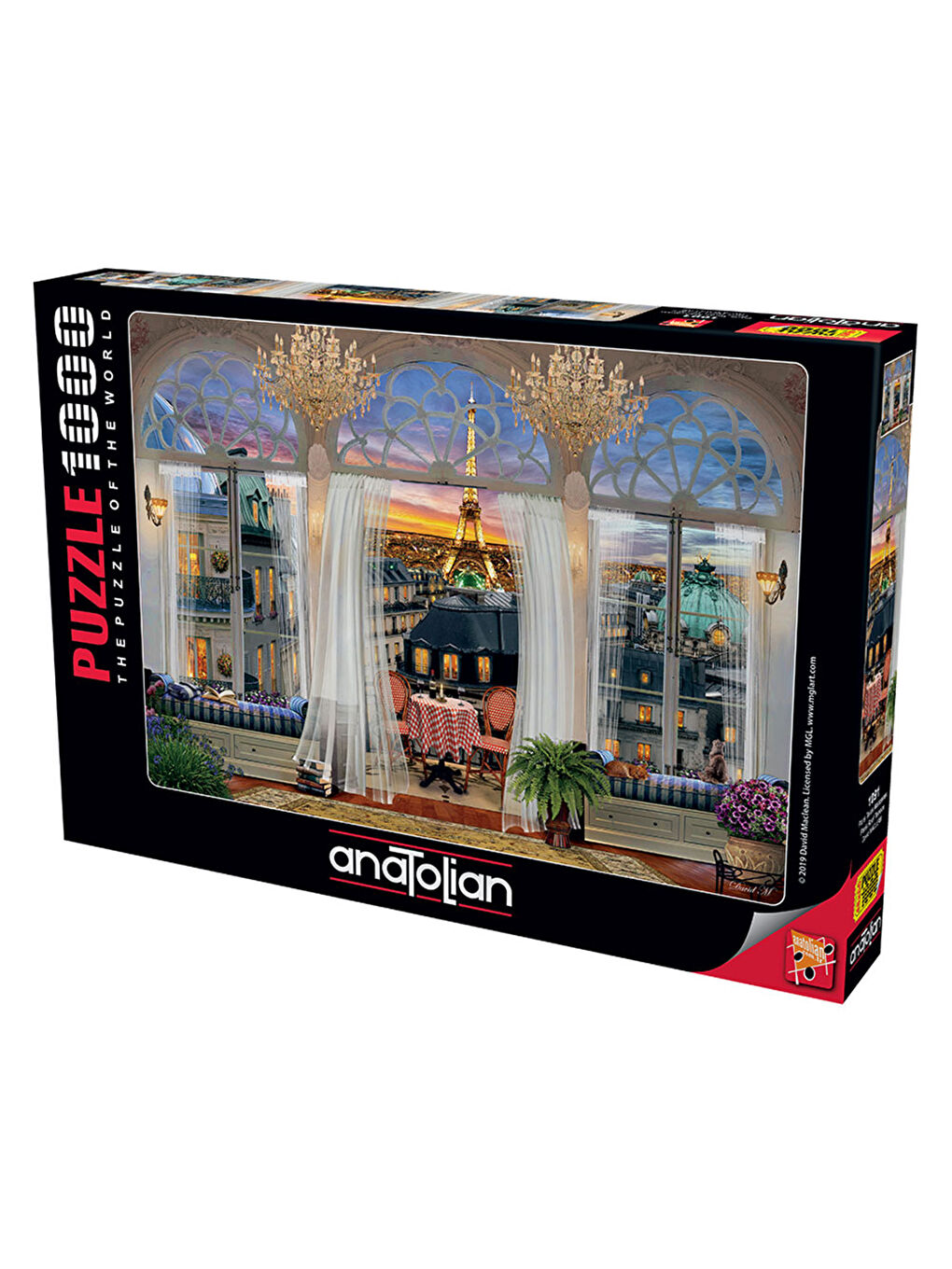 Anatolian Renksiz Puzzle 1000 Parça Paris Teras Manzarası 1091