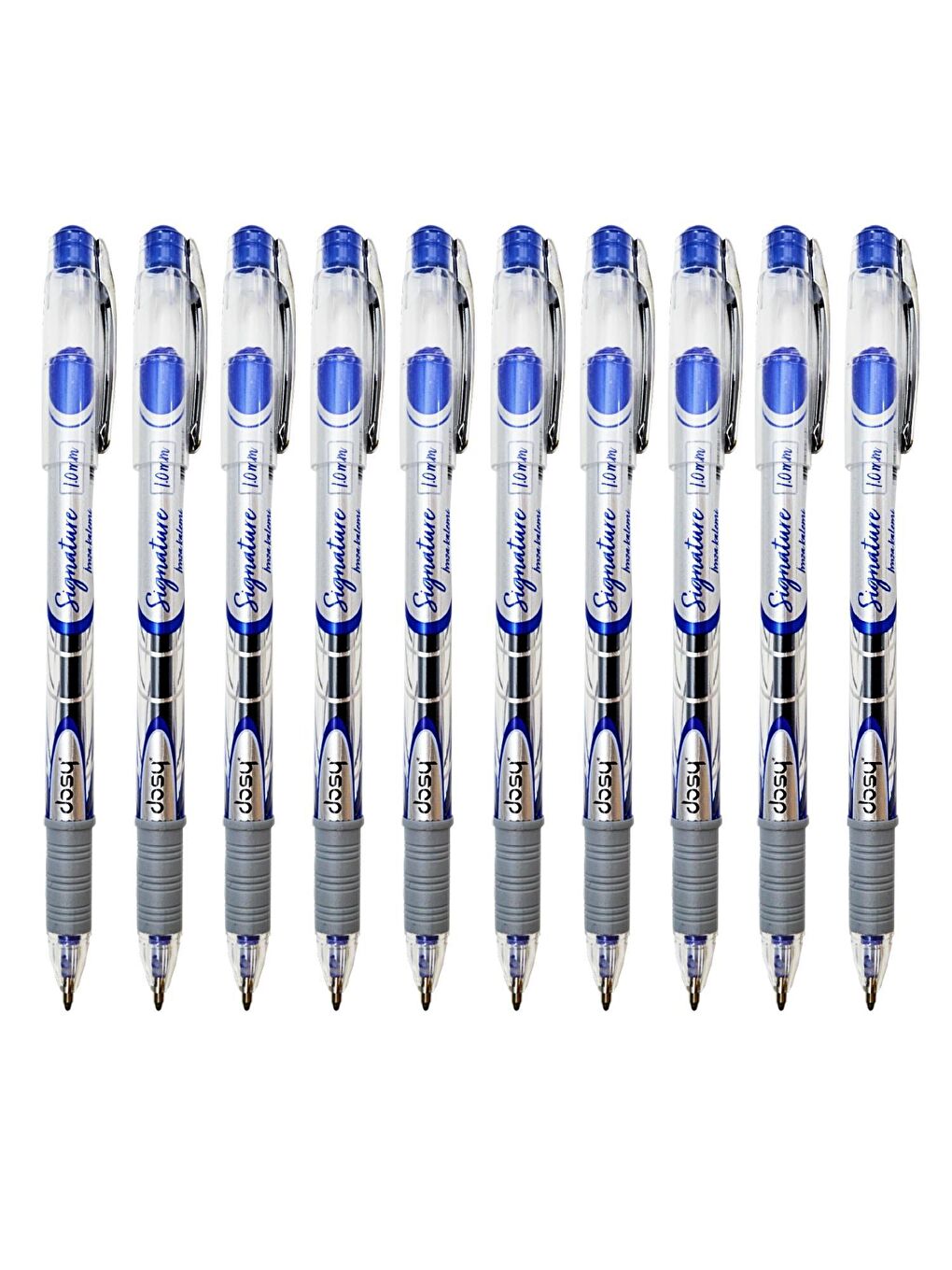 Dosy Signature 1.0 Mm Jel İmza Kalemi Mavi 10 Adet