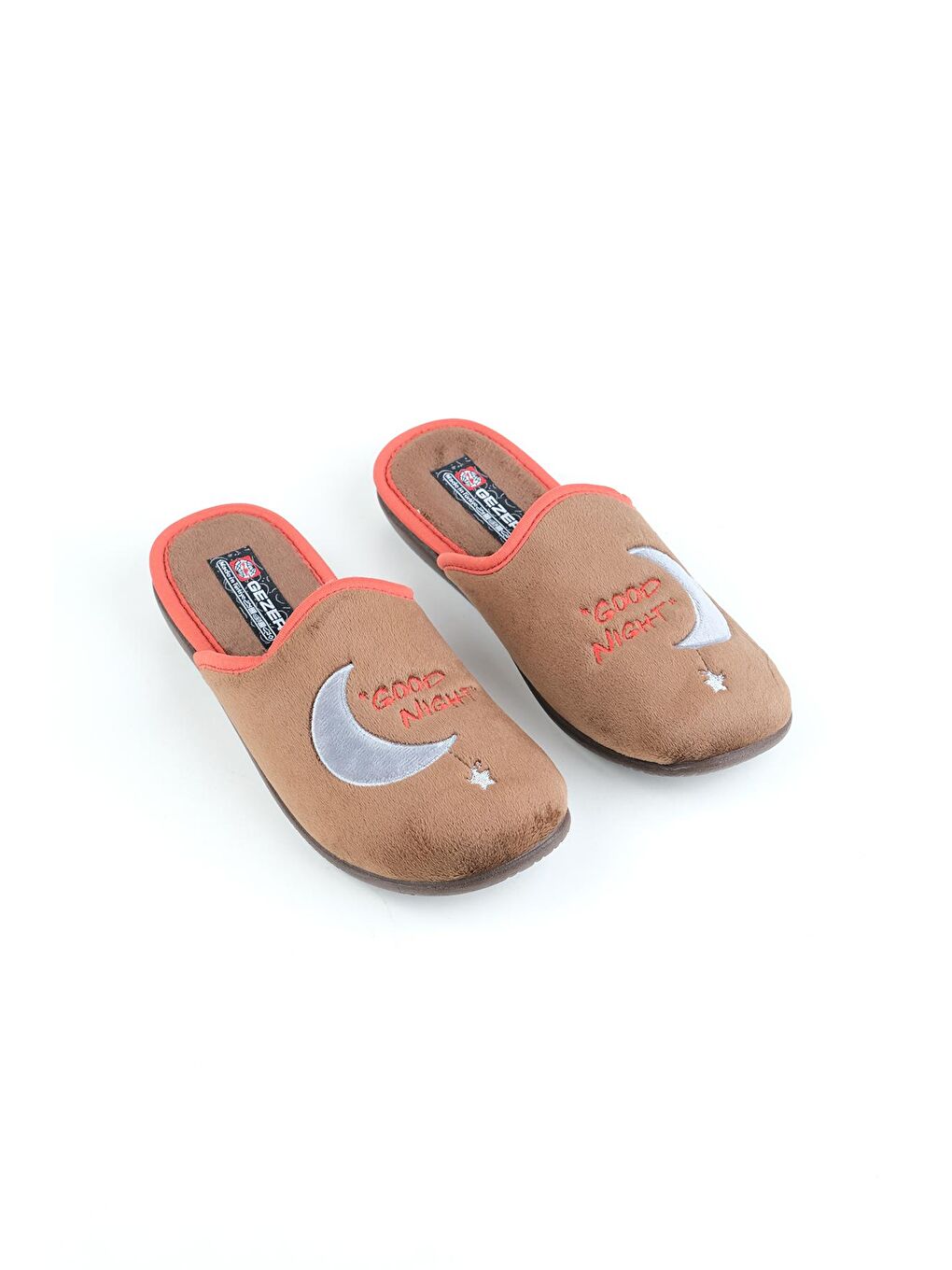 Kahverengi Kışlık Kadın Çıkarılabilir Cırtlı Taban Ev Terlik-2