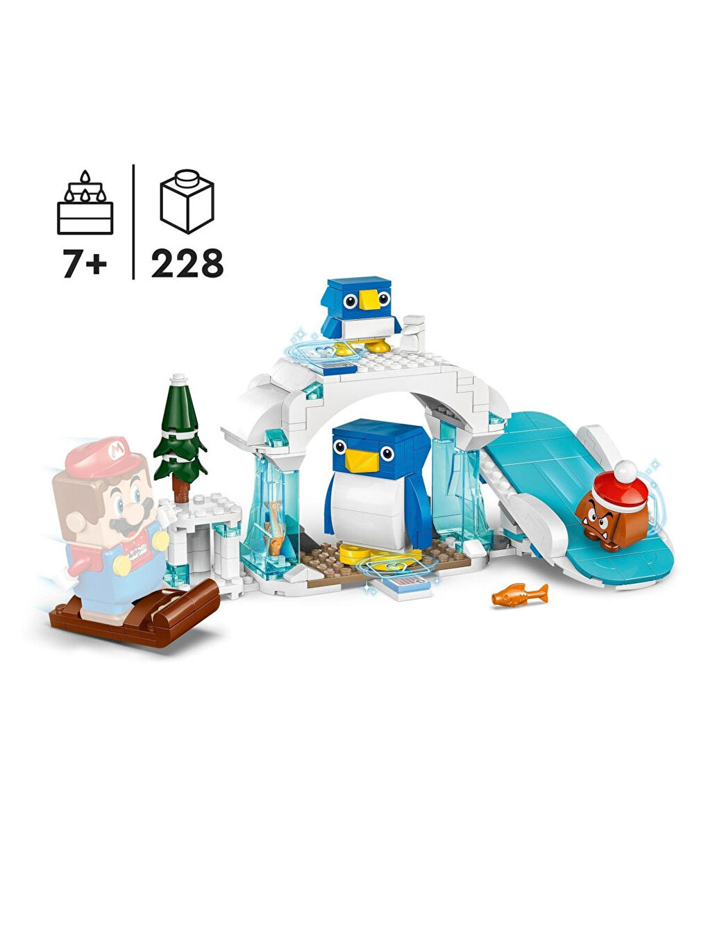 Lego Renksiz Super Mario Penguin Ailesi Kar Macerası Ek Macera Seti 71430 - 2