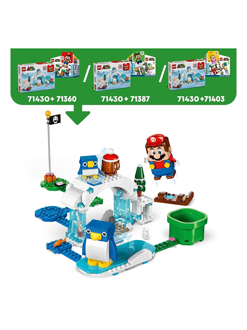 Lego Renksiz Super Mario Penguin Ailesi Kar Macerası Ek Macera Seti 71430 - 5