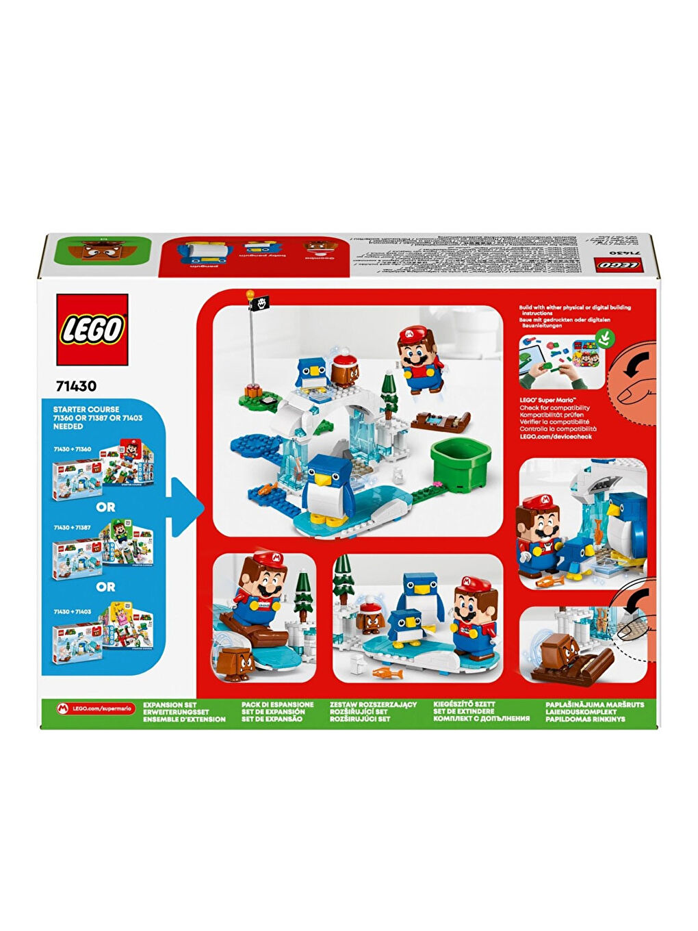 Lego Renksiz Super Mario Penguin Ailesi Kar Macerası Ek Macera Seti 71430 - 6