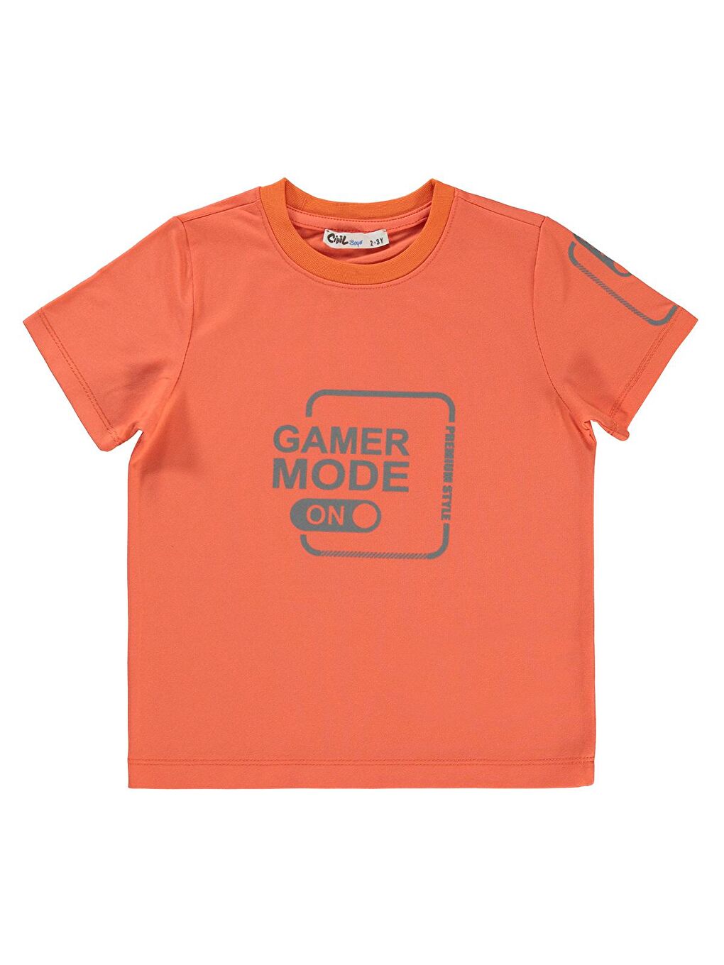 Turuncu Erkek Çocuk Tişört 2-5 Yaş Oranj