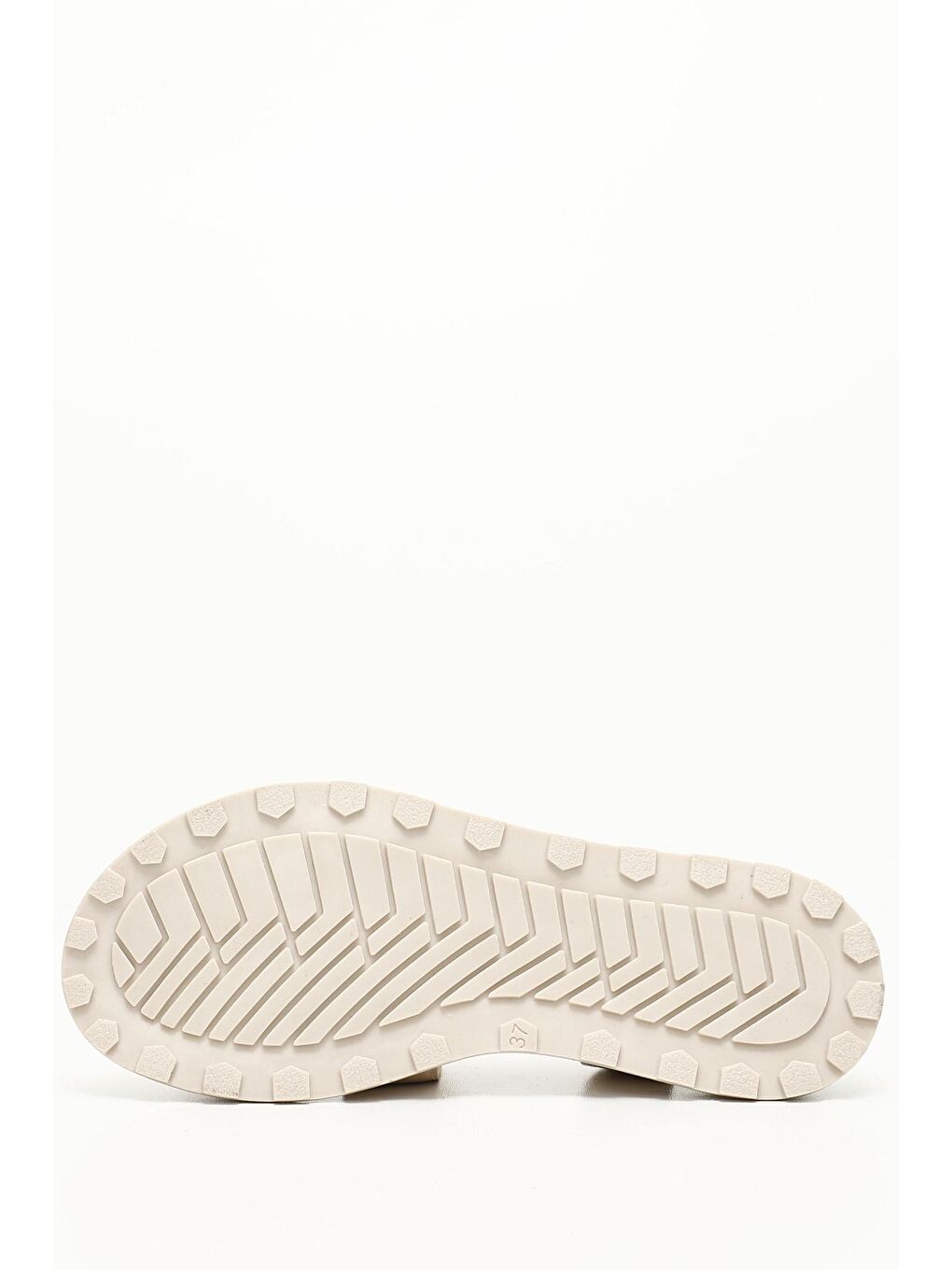 Bej BEJ  Hakiki Deri Dolgu Taban Sandalet 45033-3