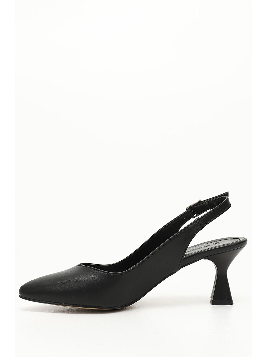 Siyah SİYAH  Sivri Burun Kadeh Ökçe Arkası Açık Kadın Ayakkabı 38198-2