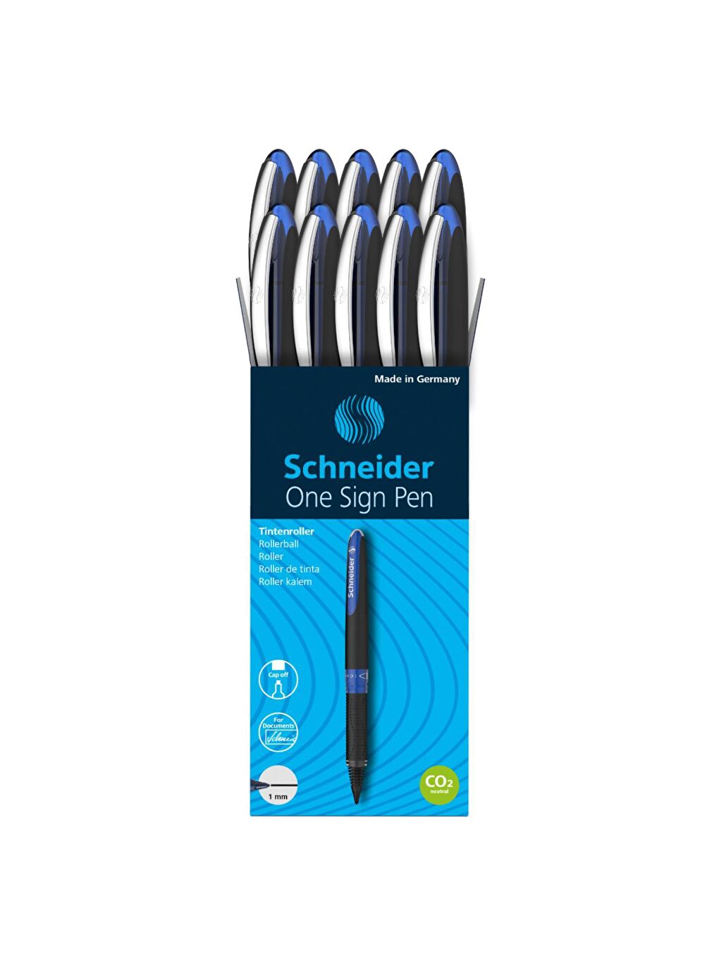 Schneider One Sign Pen 1.0 MM Roller Kalem Mavi 10 lu 1 Kutu