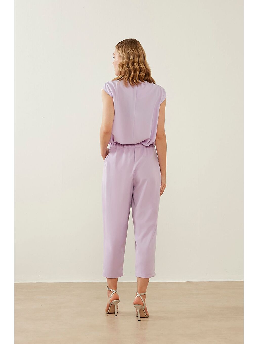 Double Klasik Lila Pantolon-1