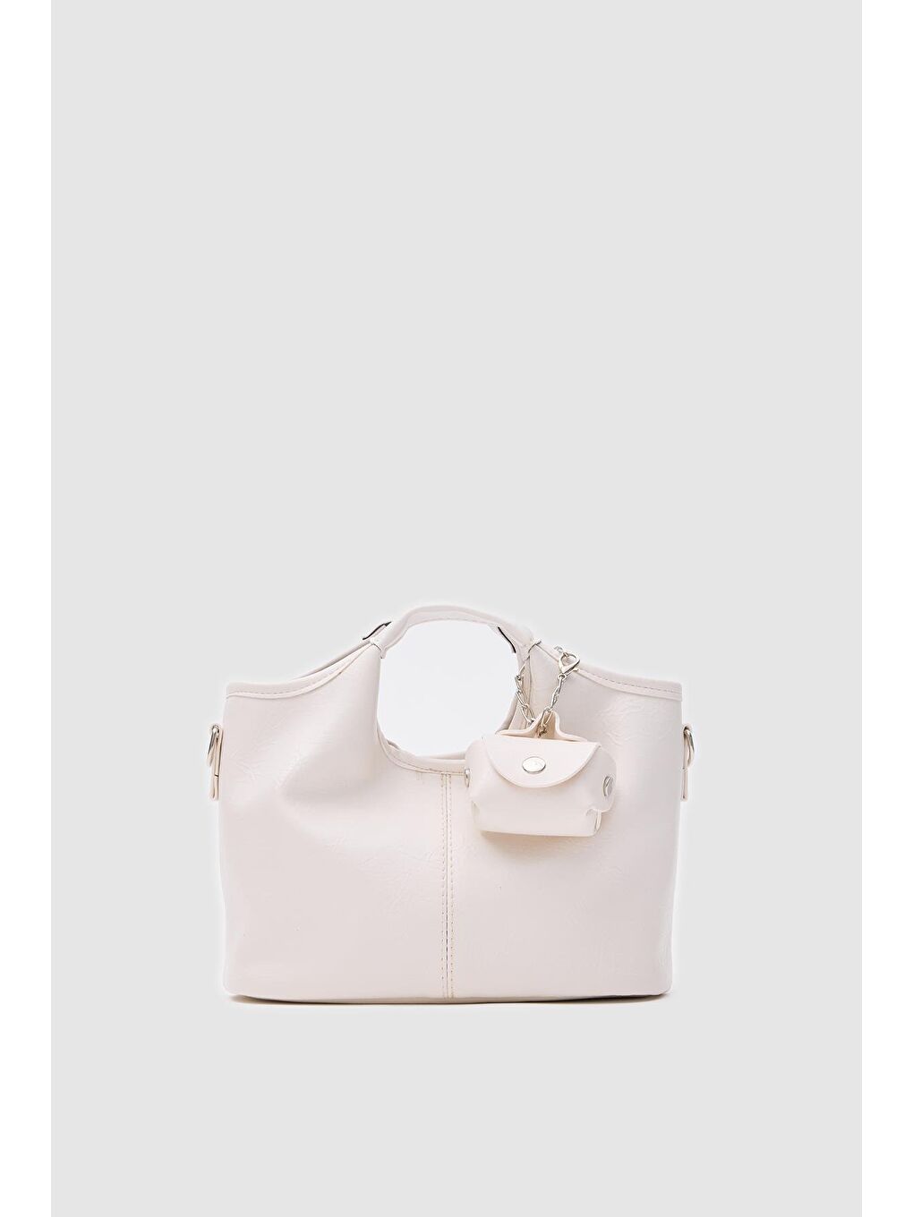 Ekru Meruno El Ve Çapraz Çanta Krem