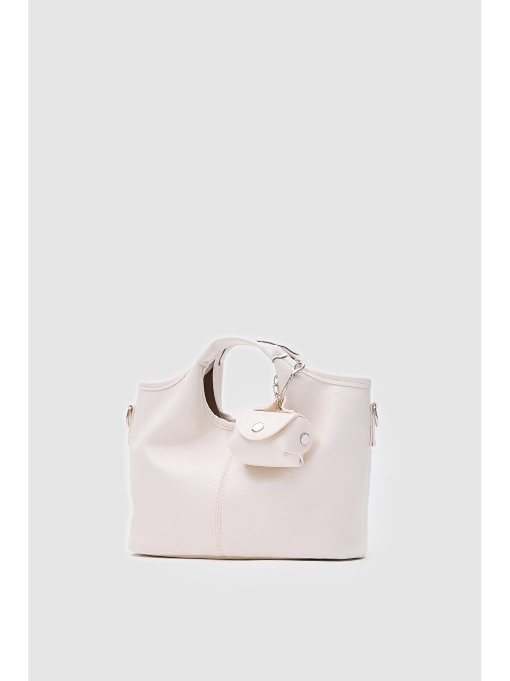 Ekru Meruno El Ve Çapraz Çanta Krem-3