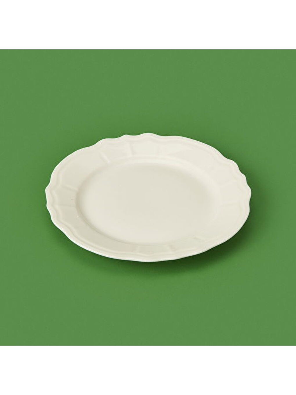 Ekru Tiffany Tatlı Tabağı - Krem - 19 cm