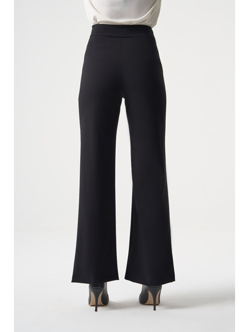 MZL Yün Karışımlı Klasik Siyah Kumaş Pantolon-3