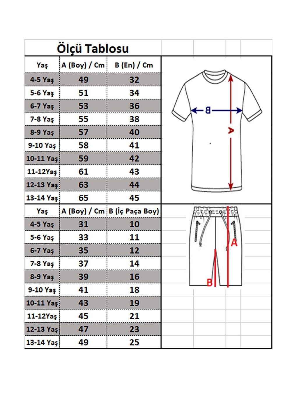 Siyah Erkek Çocuk Baskılı Şortlu Takım 9-14 Yaş 14012-2