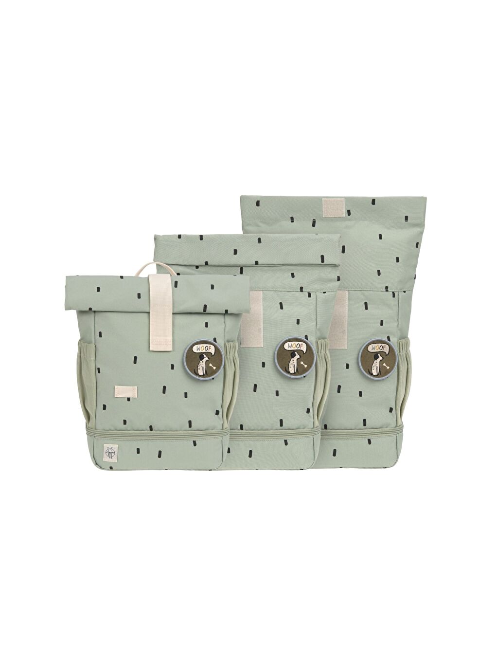 Happy Prints Mini Rolltop Sırt Çantası Light Olive-5