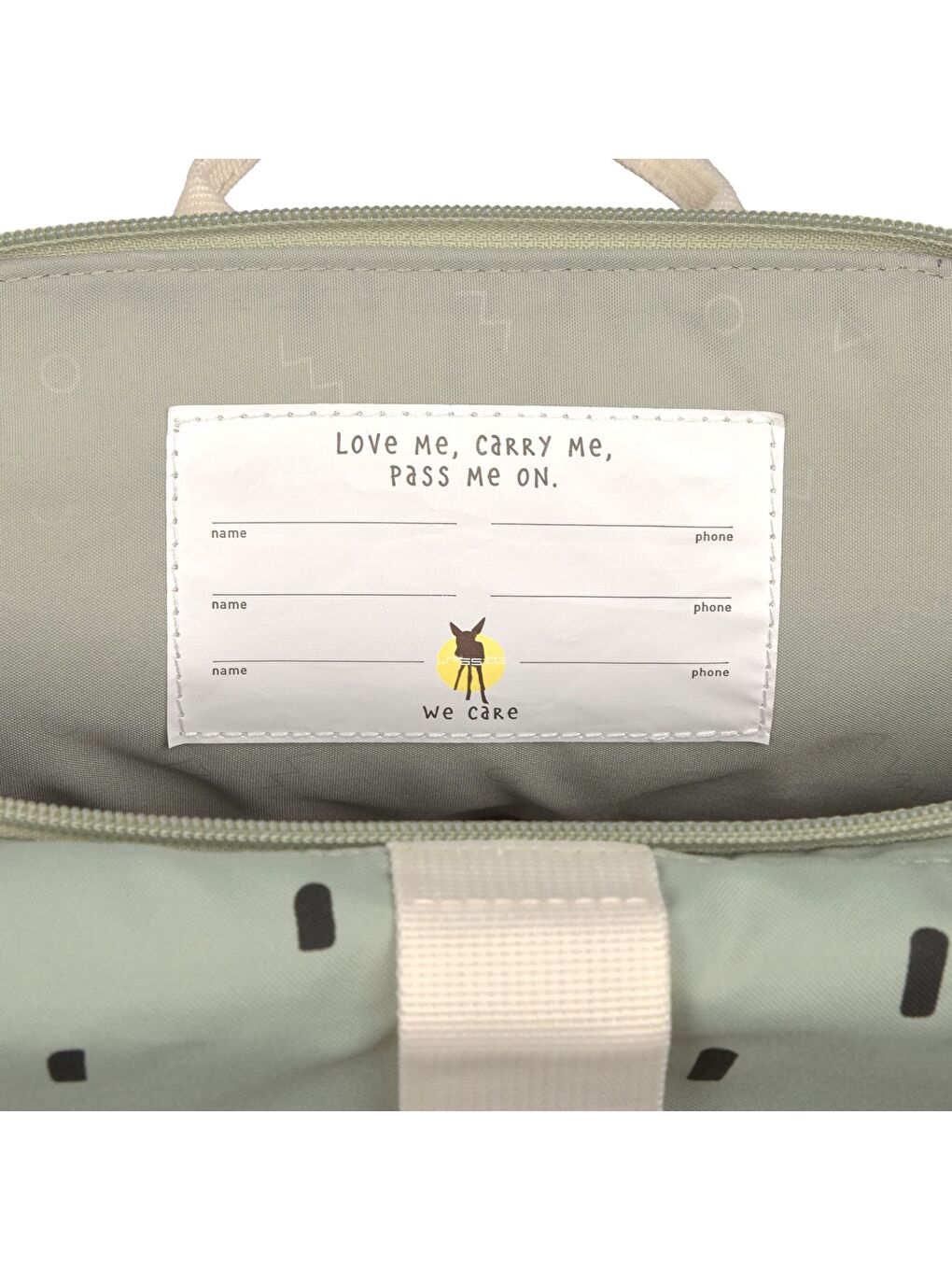 Happy Prints Mini Rolltop Sırt Çantası Light Olive-8