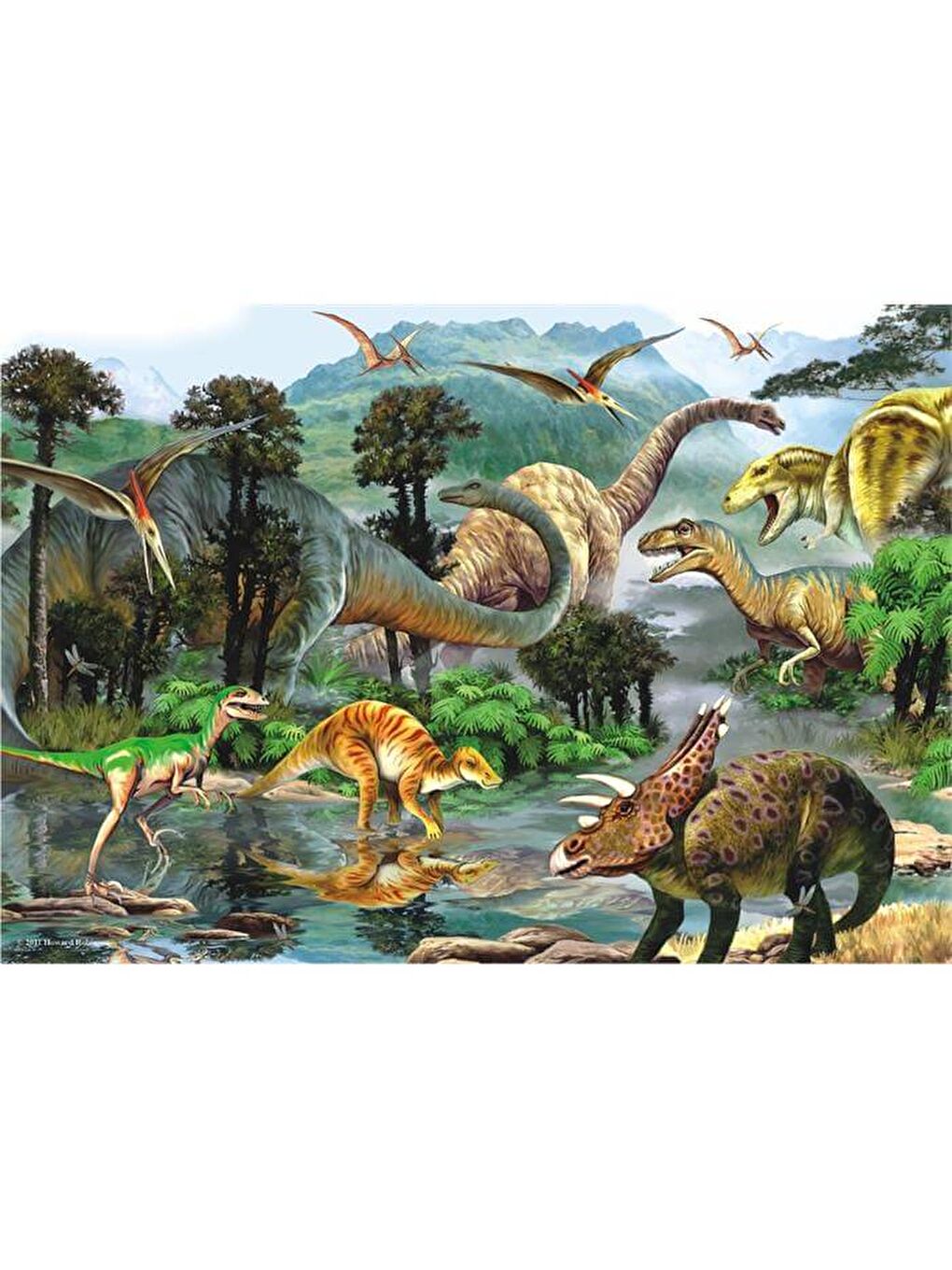 Anatolian Renksiz Puzzle 260 Parça Dinozorlar Vadisi 3288