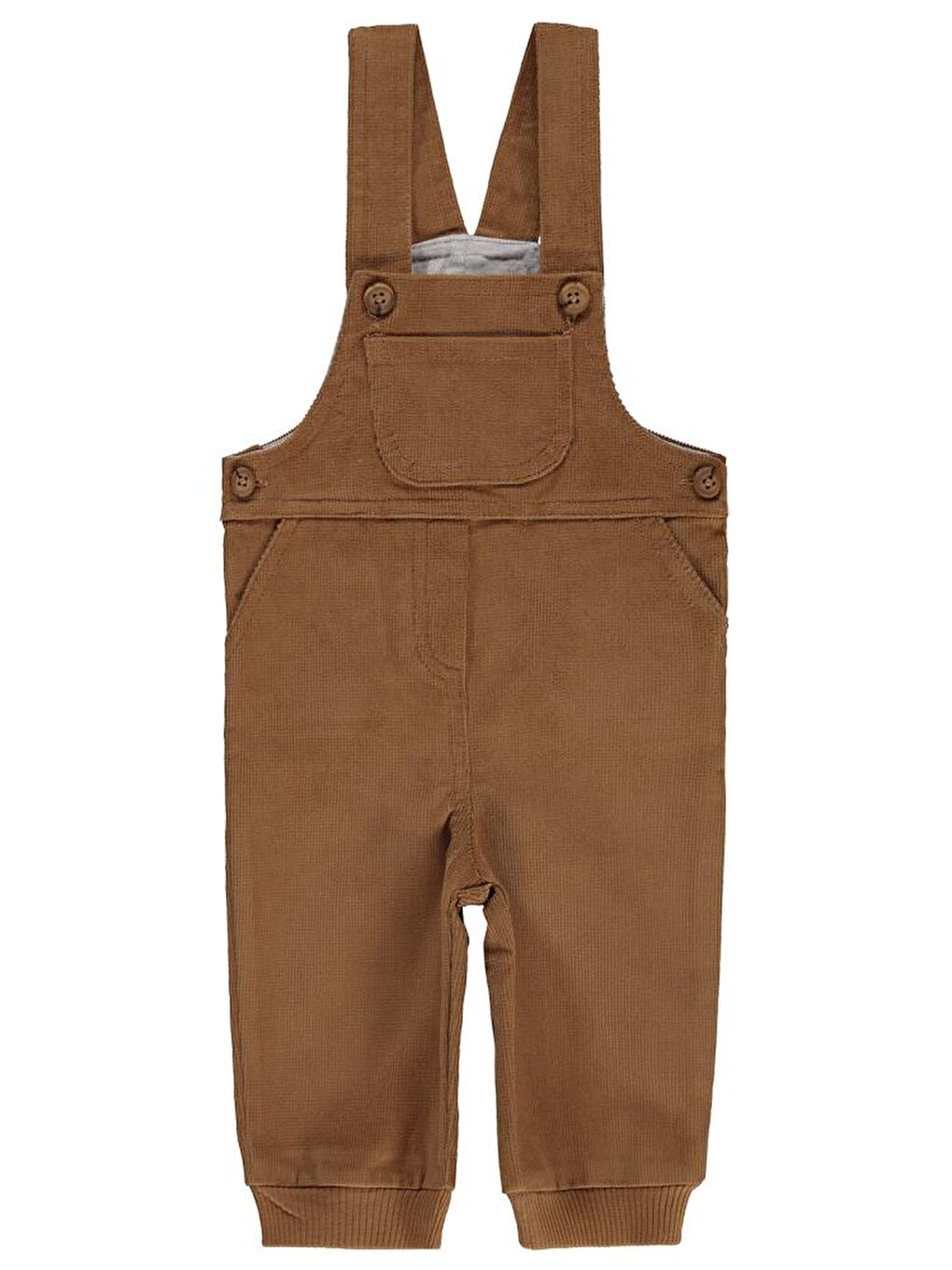 Kahverengi Baby Askılı 6-18 Ay Salopet - Kahve 12-18 Ay