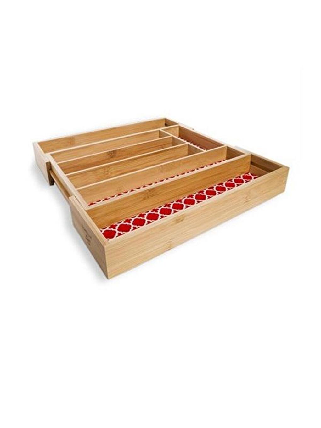 Dassi Ayarlanabilir Çekmece İçi Kaşıklık - Açık Kahverengi - 35,5x25,4x5 cm-1