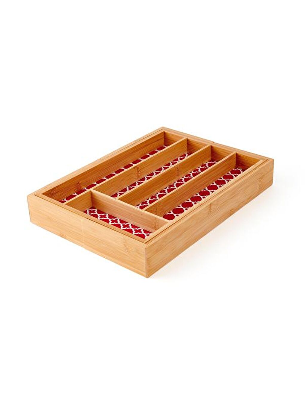 Dassi Ayarlanabilir Çekmece İçi Kaşıklık - Açık Kahverengi - 35,5x25,4x5 cm-5