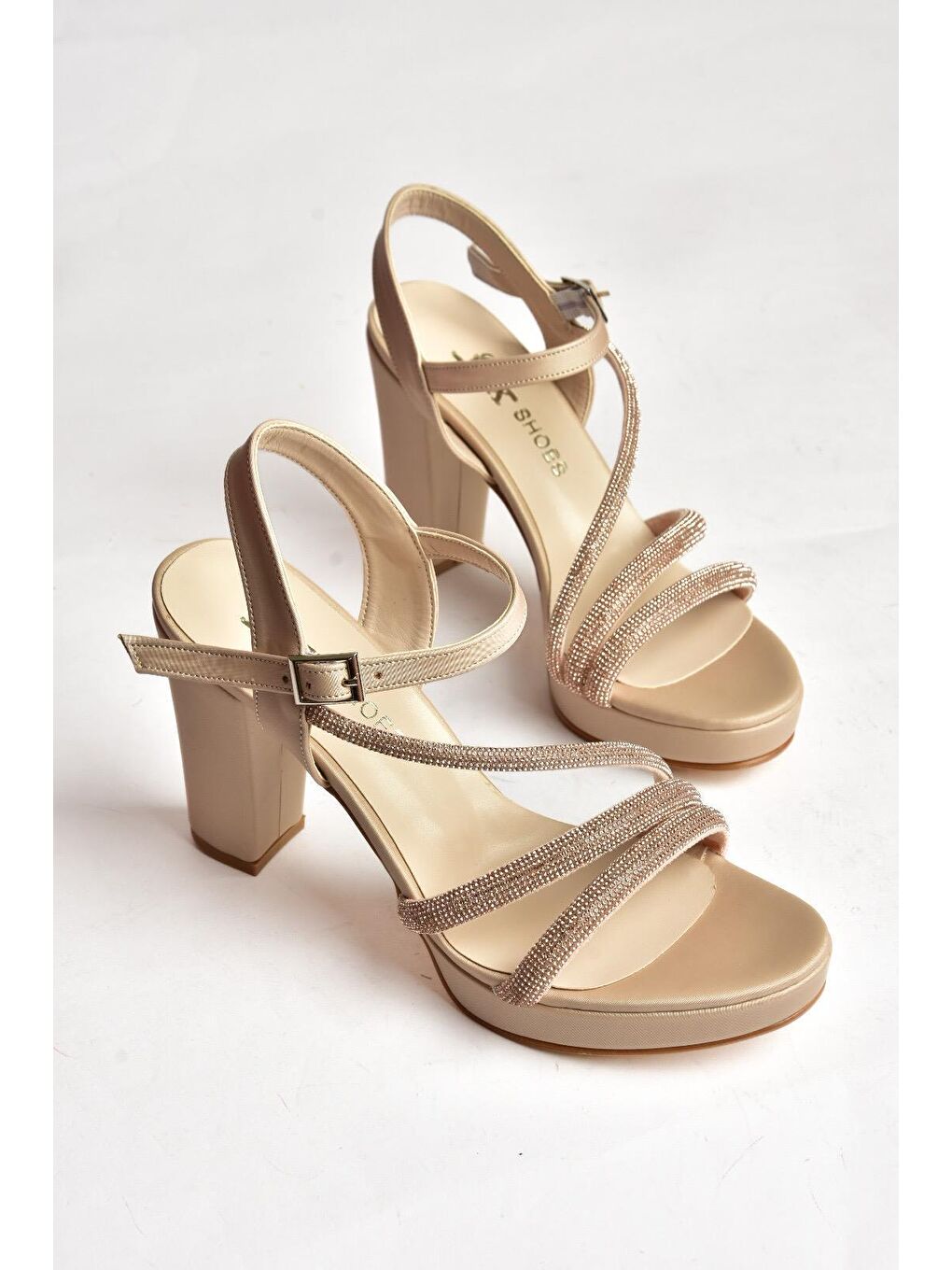 Bej P2460317 Ten Kadın Topuklu Ayakkabı-3