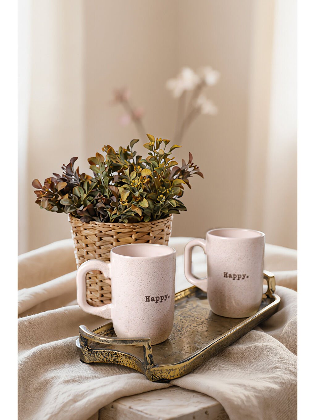 Ekru Happy Formart Kupa 11 Cm 2 Adet