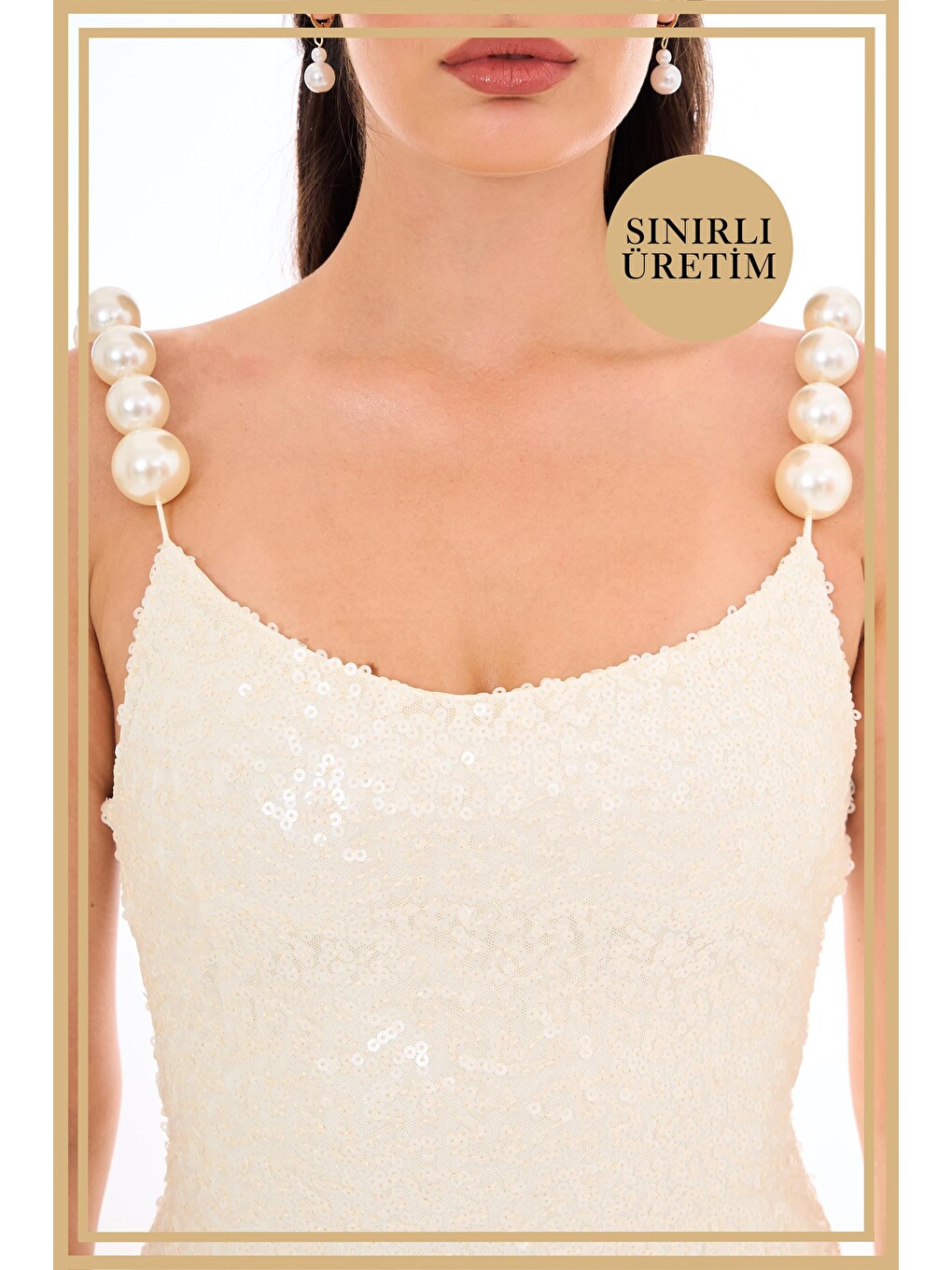 Limited Edition | Eva Beyaz Mini Elbise-1