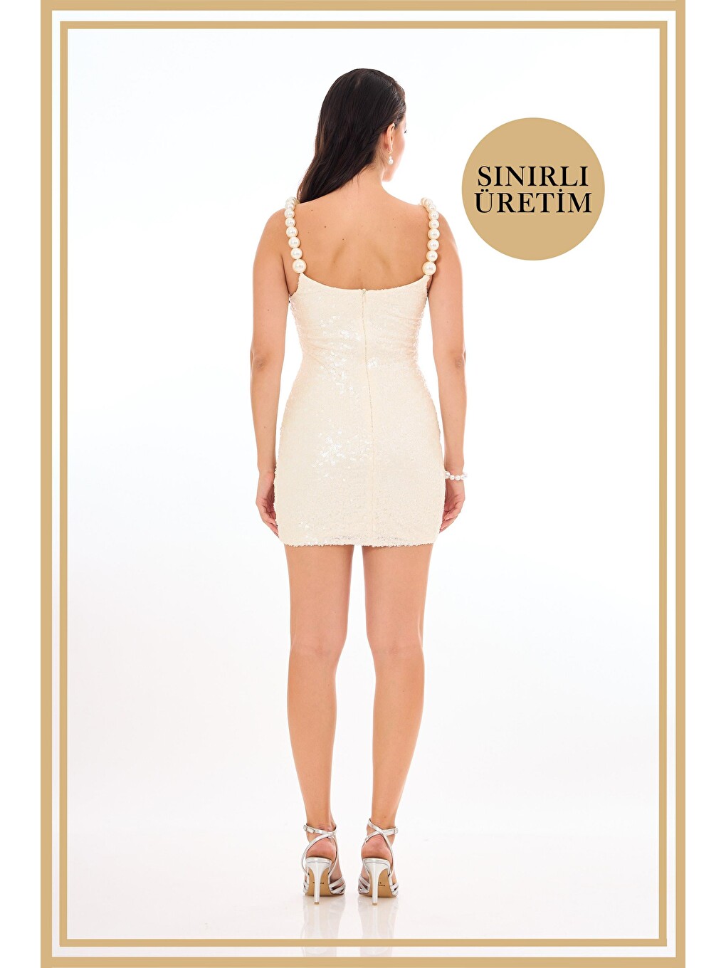 Limited Edition | Eva Beyaz Mini Elbise-4