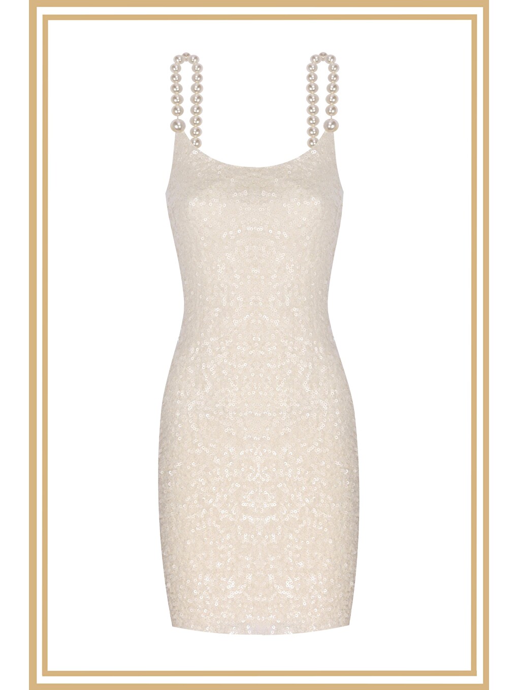 Limited Edition | Eva Beyaz Mini Elbise-5