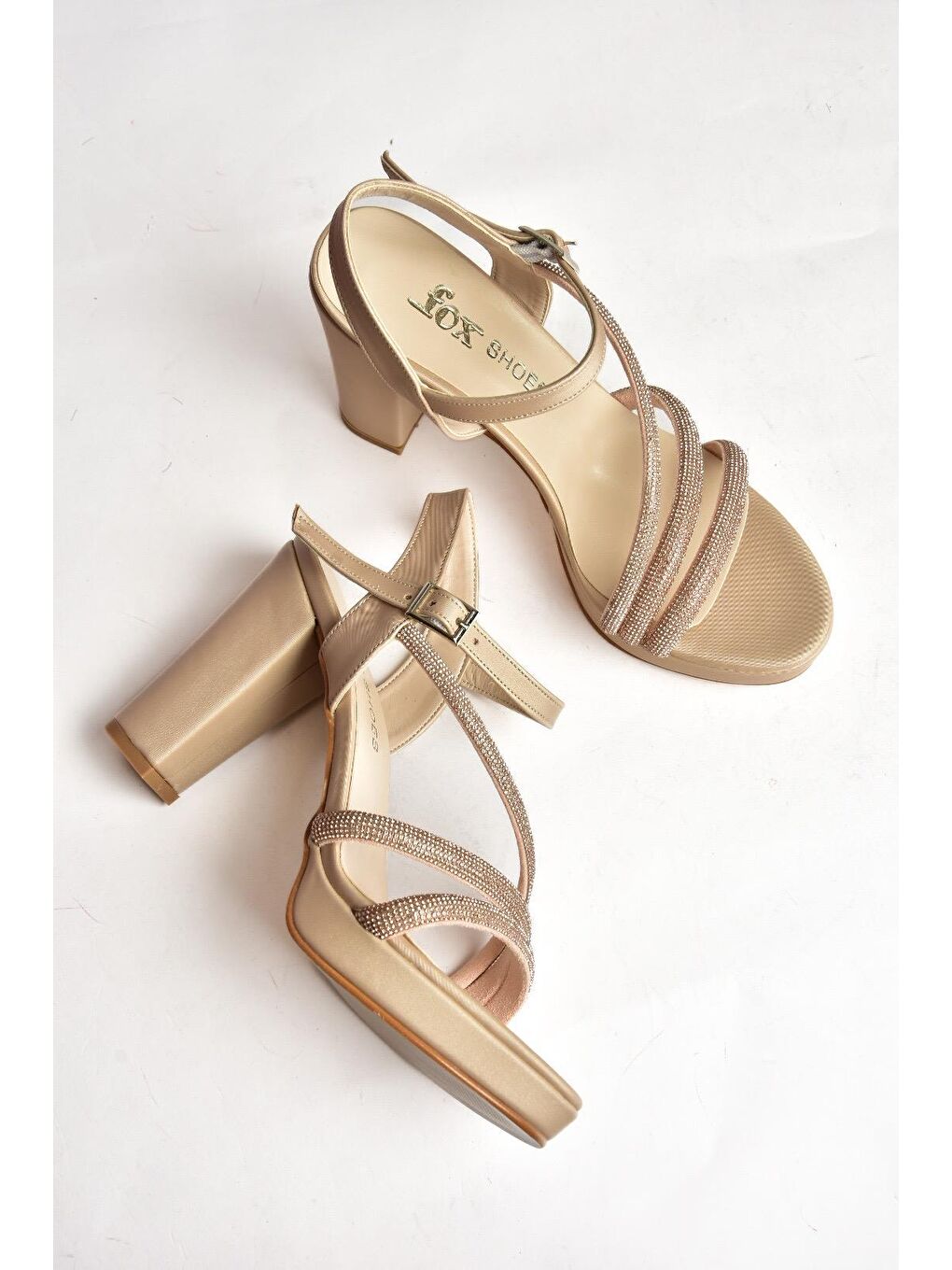 Bej P2460317 Ten Kadın Topuklu Ayakkabı-2