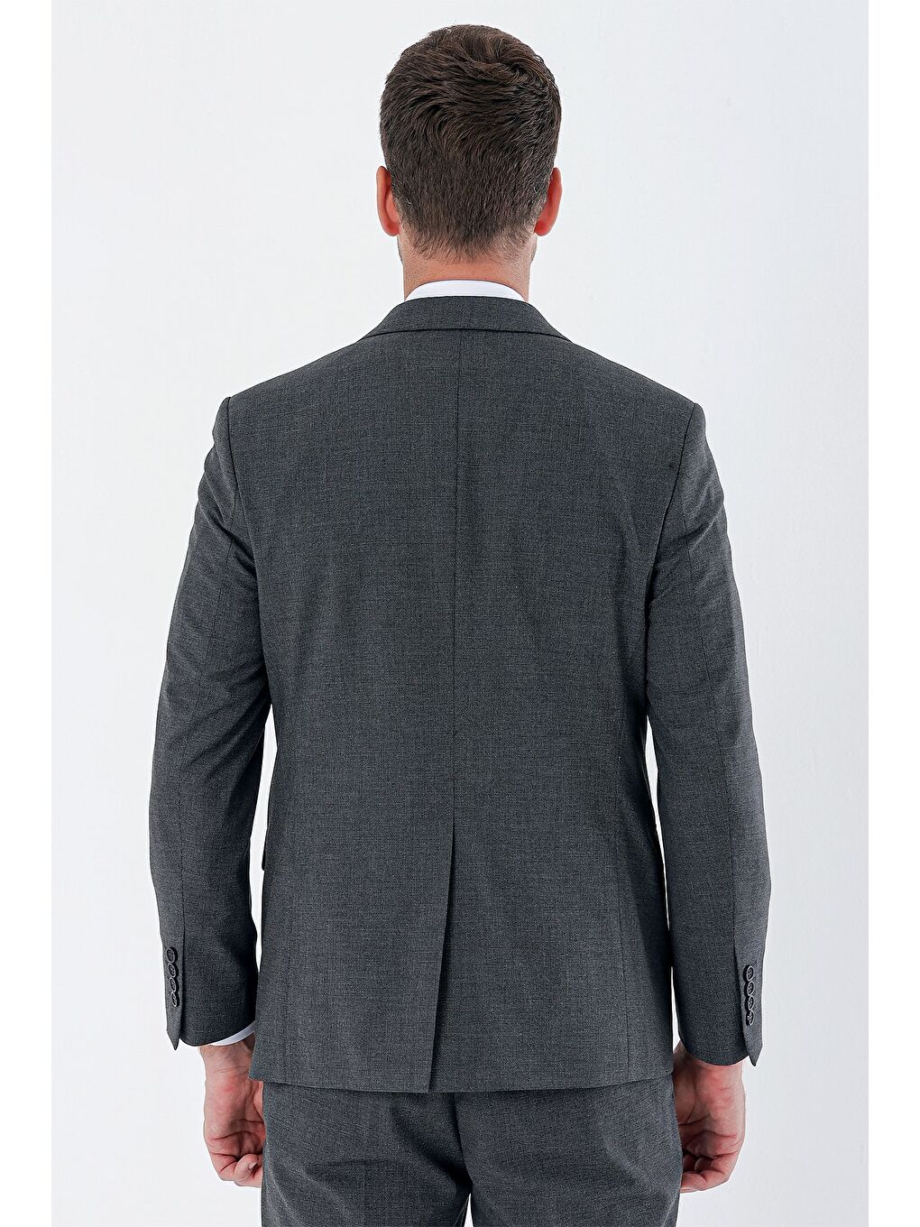 Siyah Desenli Mono Yaka 6 Drop Comfort Fit Rahat Kesim Klasik Takım Elbise 1001235163-3