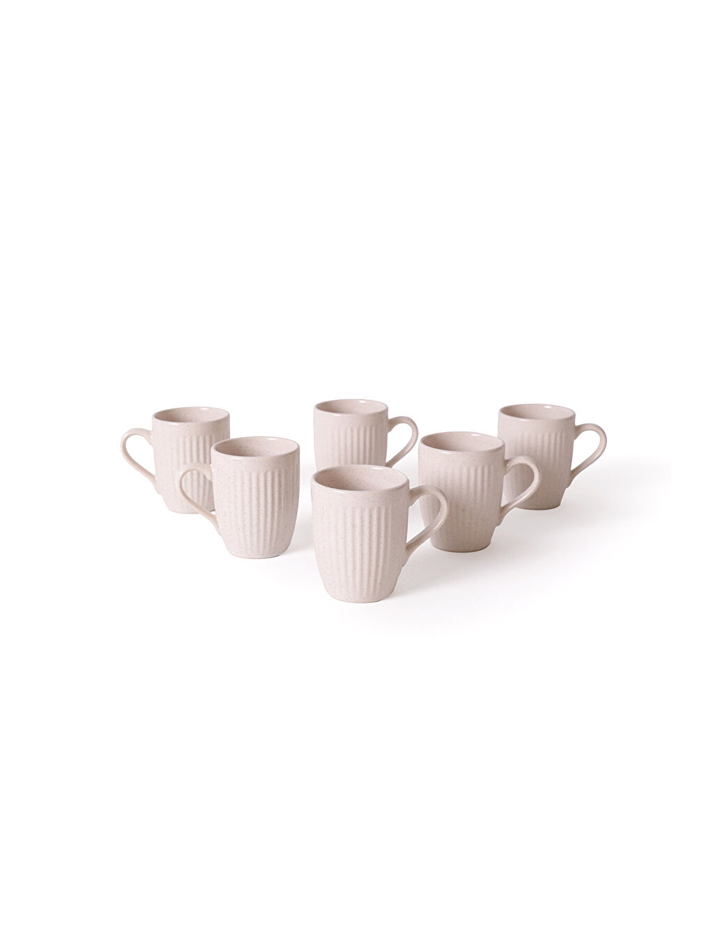 Ekru Reaktif Krem Bulut Line Kupa 9 Cm 6 Adet-4