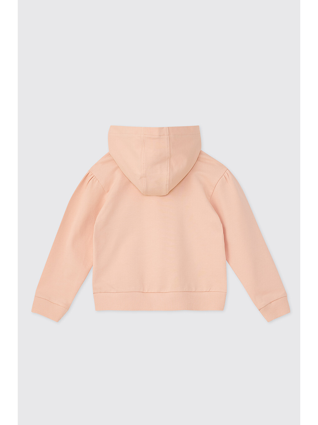 Pembe Kız Bebek Kapüşonlu Somon Sweatshirt-1