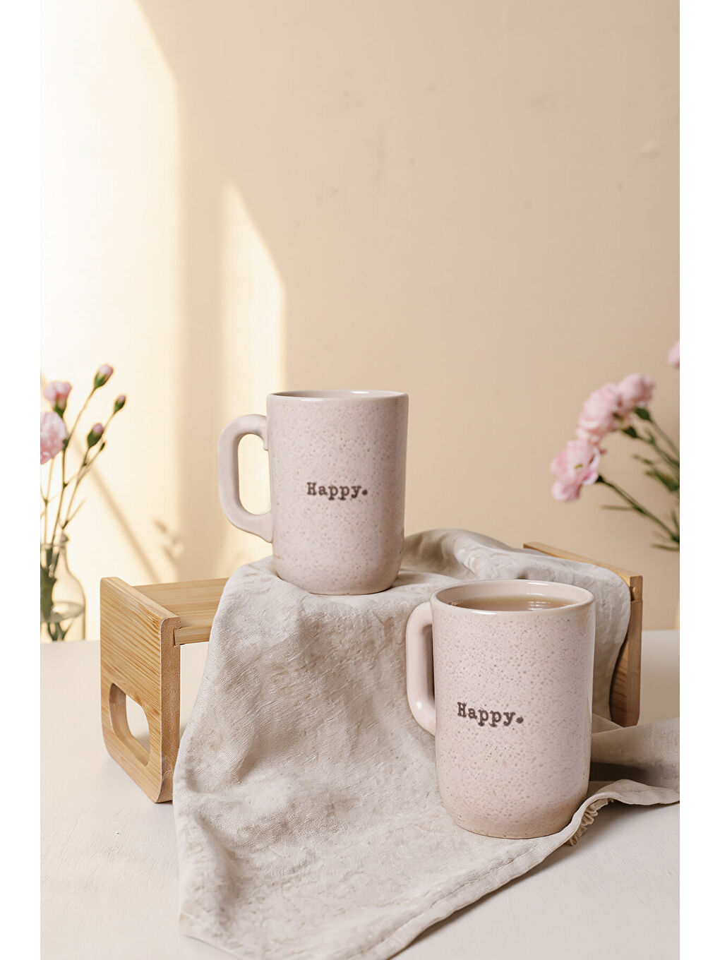 Ekru Happy Formart Kupa 11 Cm 2 Adet-2