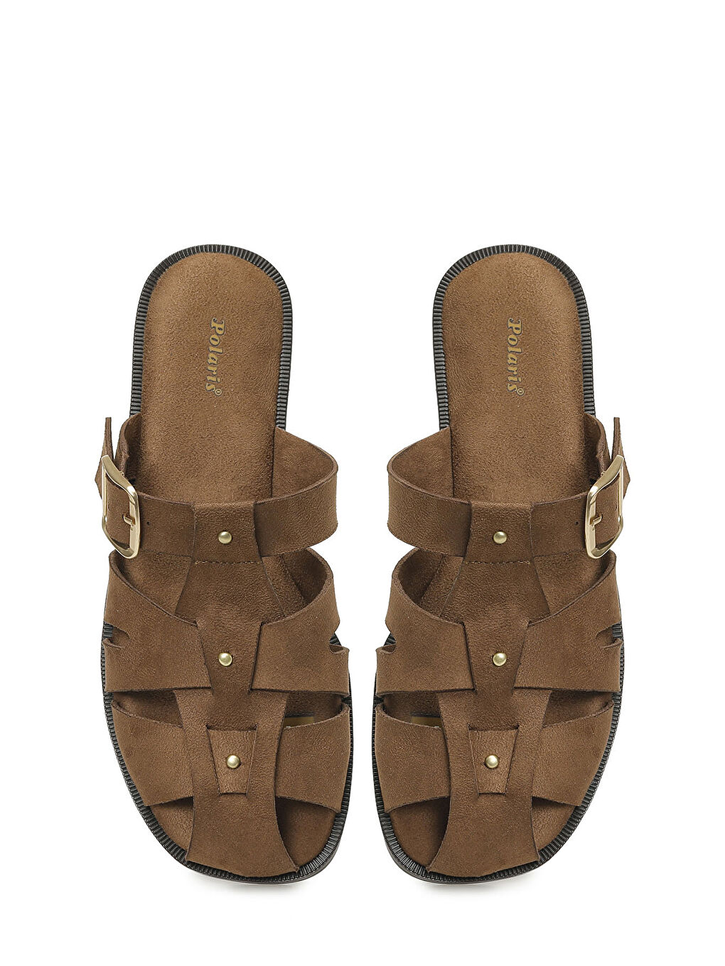 Kahverengi 327082.Z 6FX Taba Kadın Terlik-3