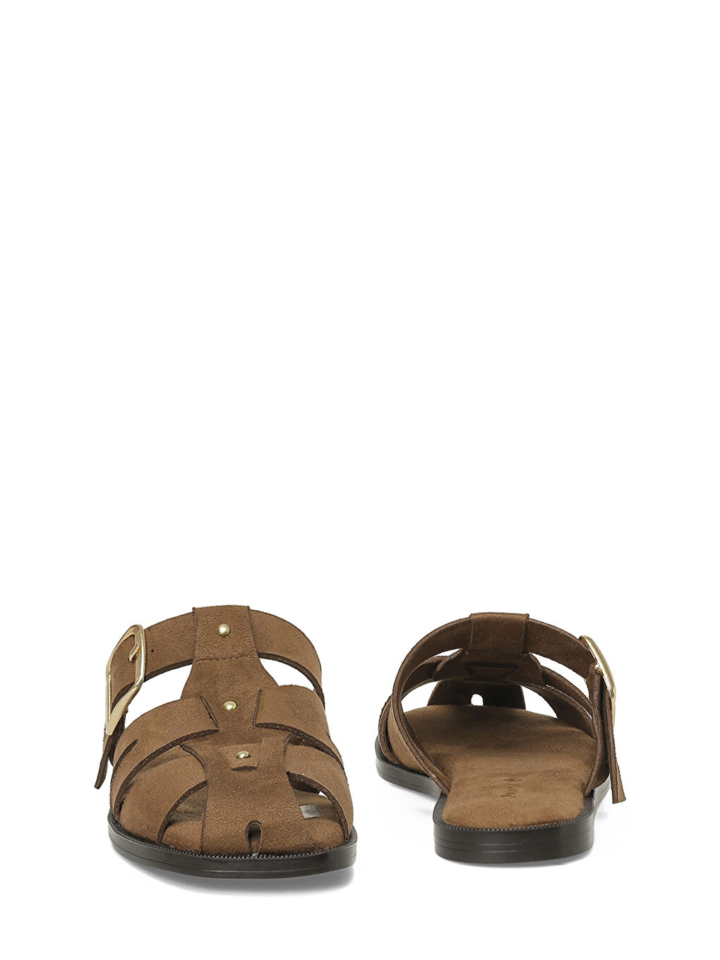 Kahverengi 327082.Z 6FX Taba Kadın Terlik-4