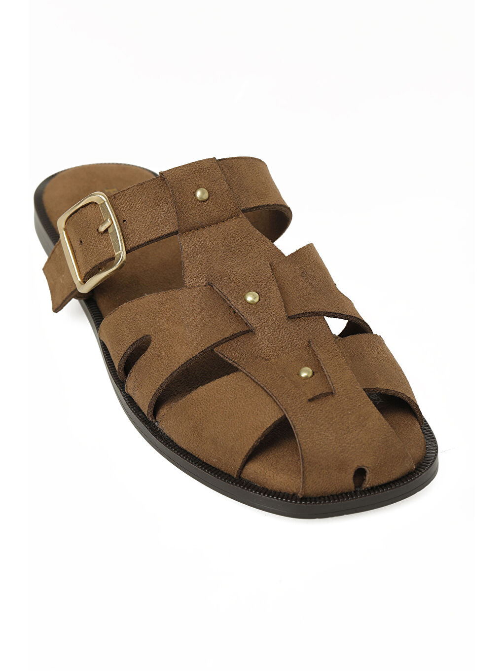 Kahverengi 327082.Z 6FX Taba Kadın Terlik-6