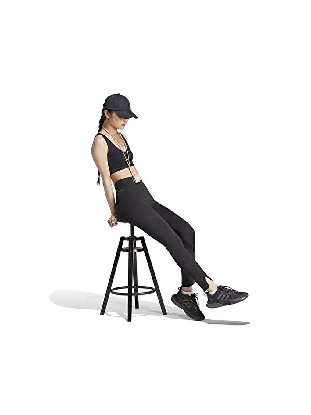W Z.n.e. Leg Kadın Günlük Tayt Hz2858 Siyah-2