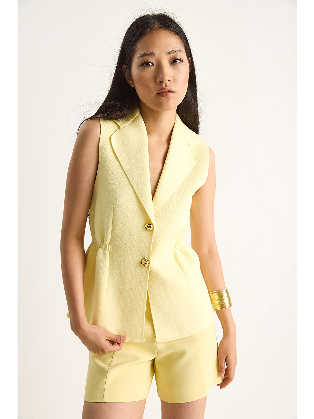 Sarı Kadın Yelek-1